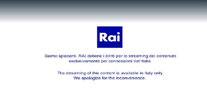 Rai tv in australia geo-restriction error