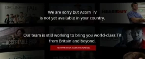 Acorn tv geo-restriction error outside usa