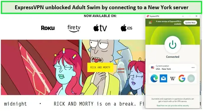 Watch adult swim in australia with expressvpn