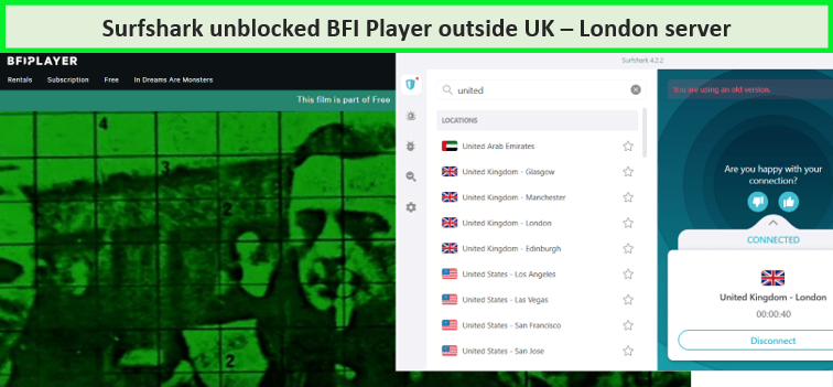 Bfi player outside uk with surfshark