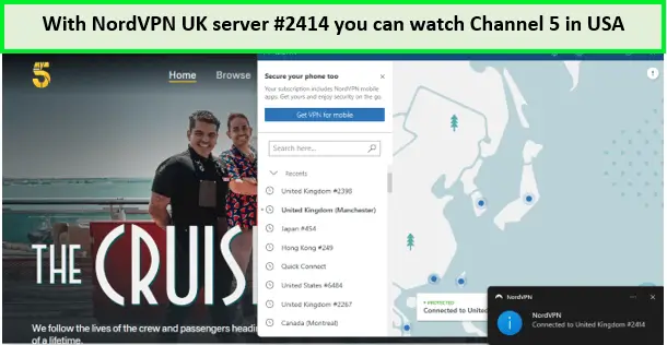 Channel 5 in usa with nordvpn