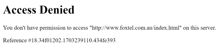 Foxtel go canada regional restrictions error