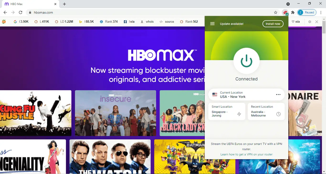 Hbo max in germany with expressvpn