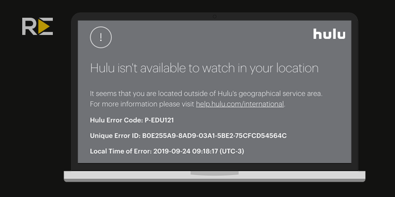 Hulu mexico geo-restriction error
