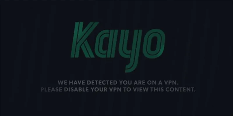 Kayo sports in usa geo-restriction error