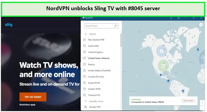 Sling tv outside usa with nordvpn