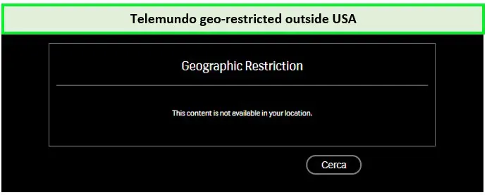 Telemundo outside usa geo-restriction error