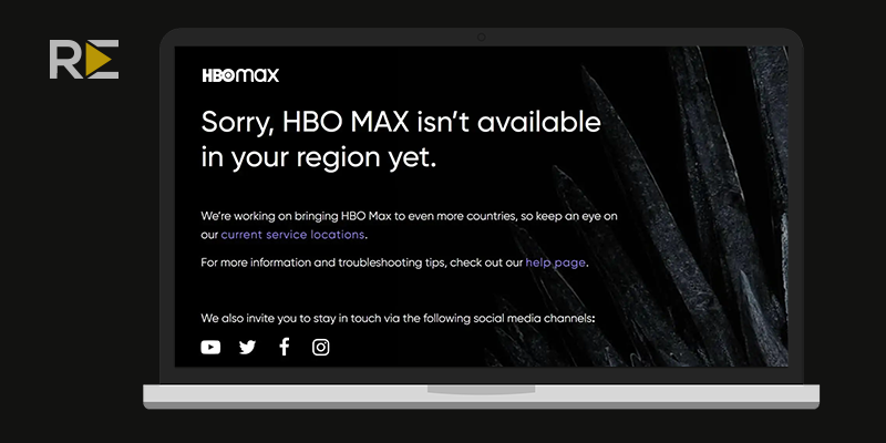 HBO Maxx Thailand Geo-Restriction Error