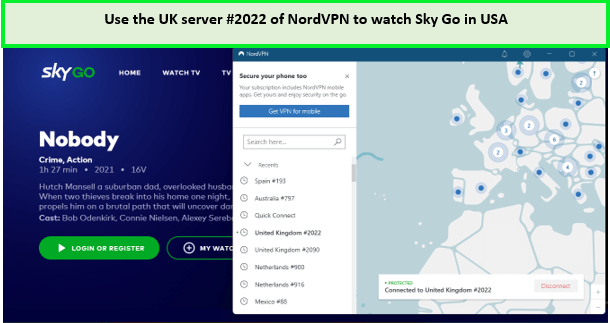 Sky go in usa with nordvpn