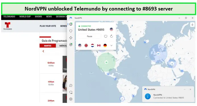 Telemundo australia with nordvpn