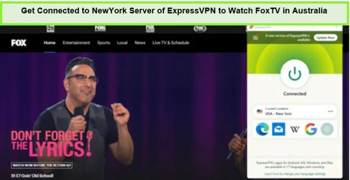 Fox TV in Ausralia with ExpressVPN