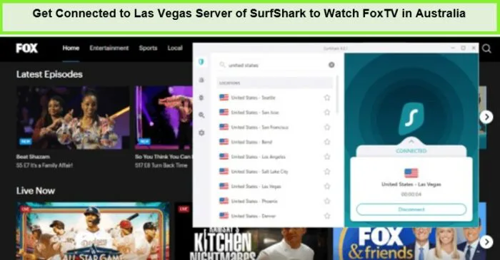 Fox TV Australia with Surfshark