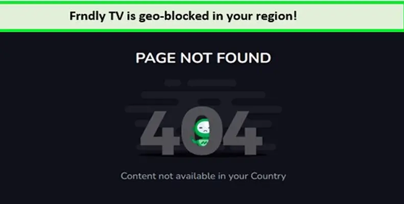 Frndly TV Australia geo-restrictions error