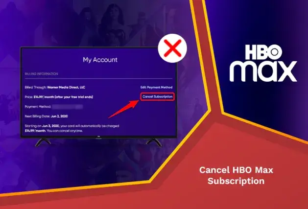 Cancel hbo max subscription