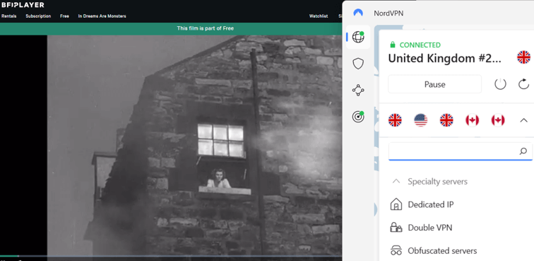 Watch bfi player in brazil with nordvpn