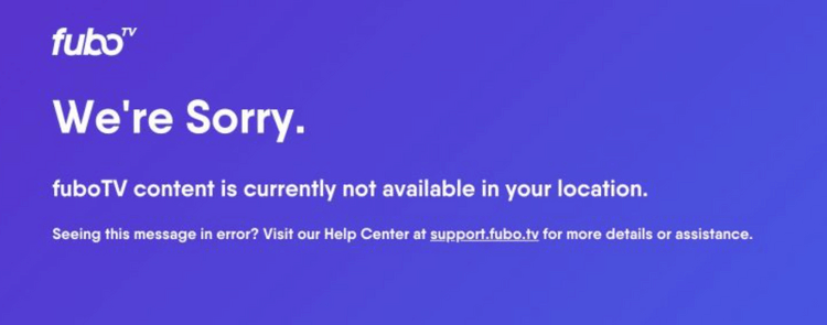 Fubo tv uk geo-restrictions error