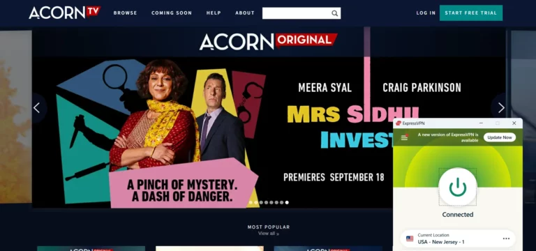 Watch acorn tv in india with expressvpn